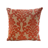 Fire Ridge Orange Floral Luxury Throw Pillow