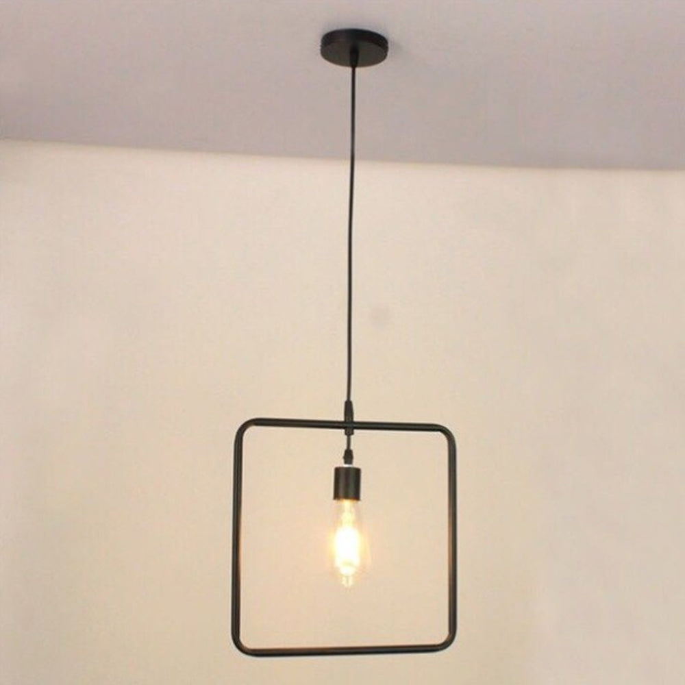 Square Shape Lampshade Vintage Holder Ceiling Pendant Light~3178