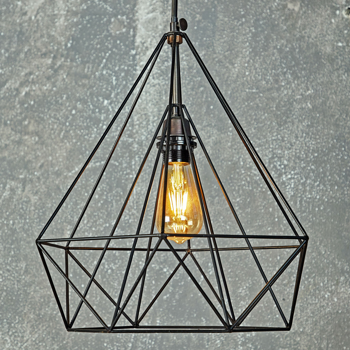 Diamond hanging lamp