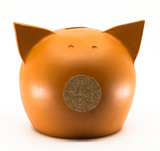 Handmade Ceramic Blackboard Piggy Bank - The Chalk Collection