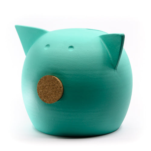 Handmade Ceramic Blackboard Piggy Bank - The Chalk Collection