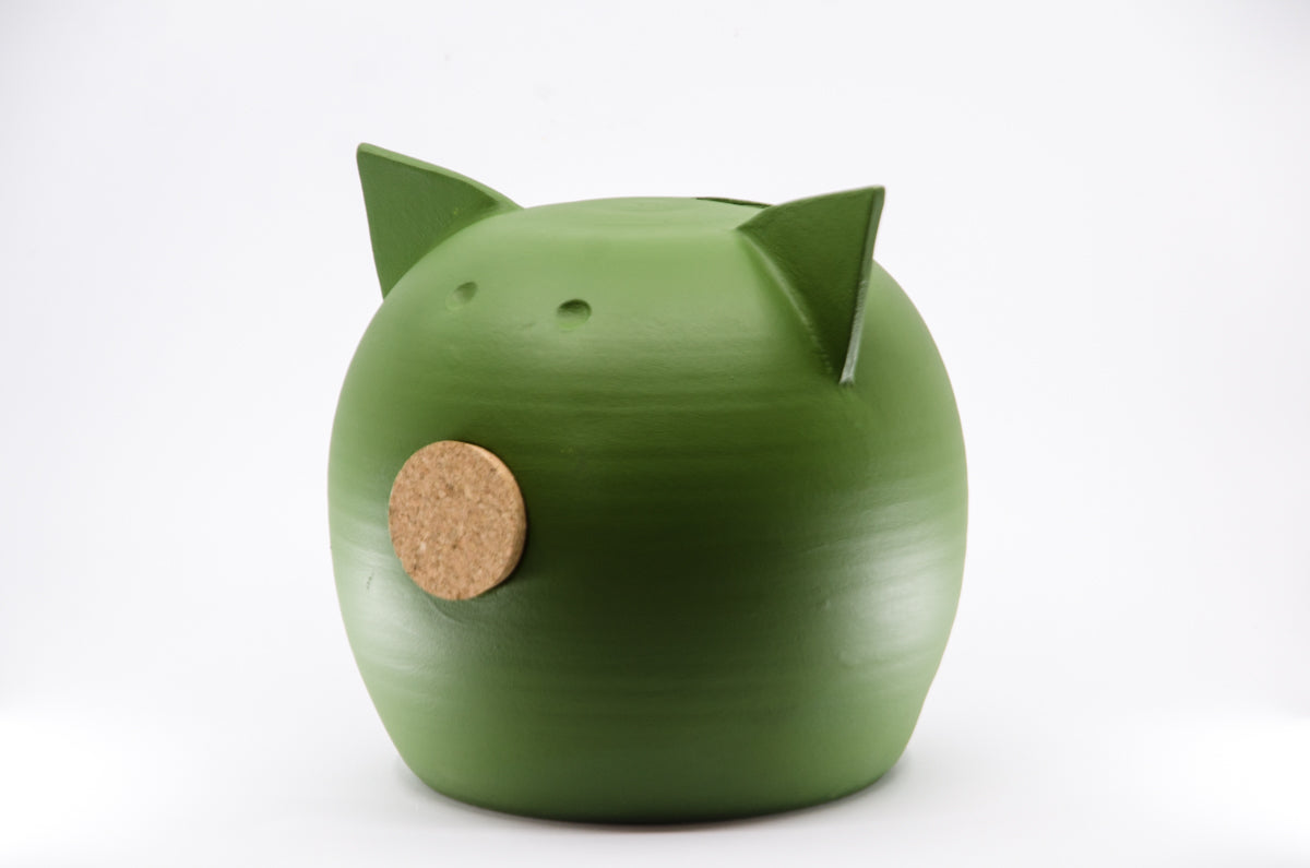 Handmade Ceramic Blackboard Piggy Bank - The Chalk Collection