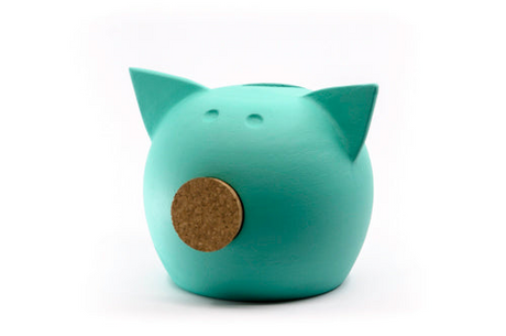 Handmade Ceramic Blackboard Piggy Bank - The Chalk Collection