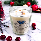 Wood Wick Crystal Soy Candle - Cranberry Fig (Carnelian)