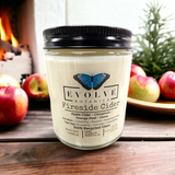 Wood Wick Crystal Soy Candle - Fireside Cider