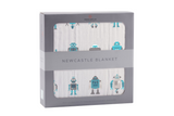 Robots Cotton Muslin Newcastle Blanket