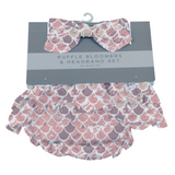 Scales Ruffle Bamboo Bloomer Headband Set