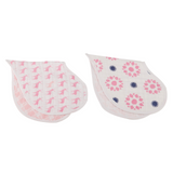 Pop of Pink Cotton Heart Bibs 2PK