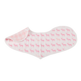 Pop of Pink Cotton Heart Bibs 2PK