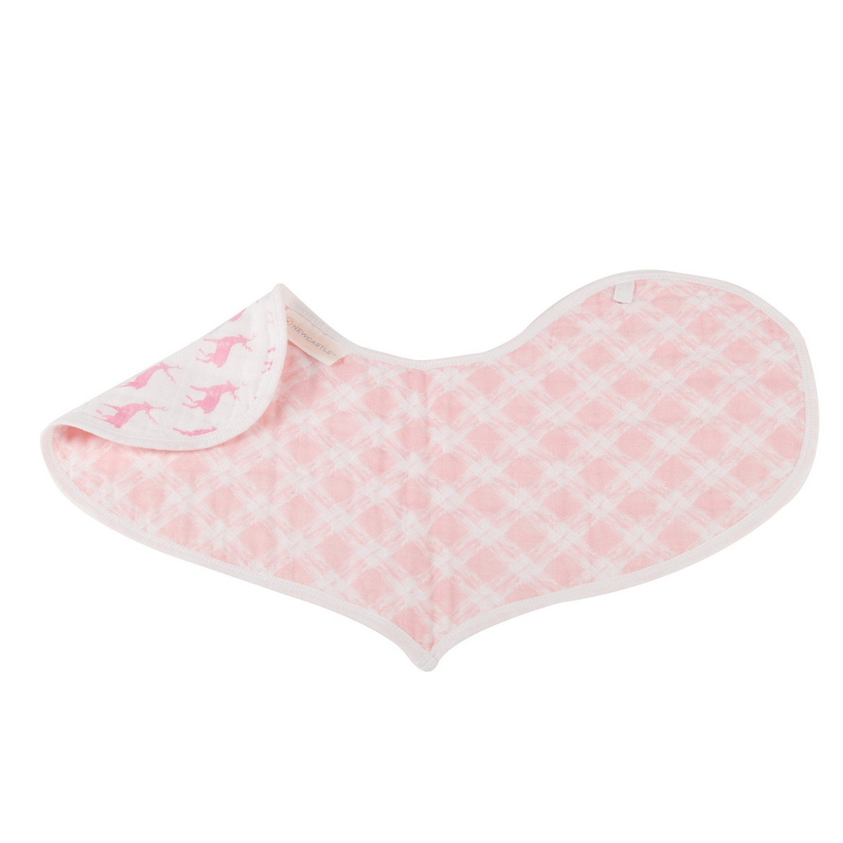 Pop of Pink Cotton Heart Bibs 2PK