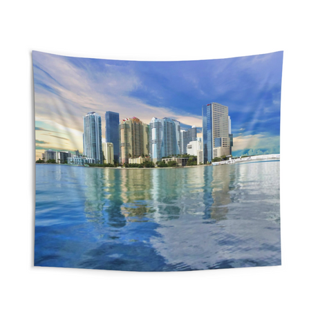 Miami Skyline Tapestry