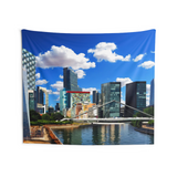 South korea Skyline Tapestry