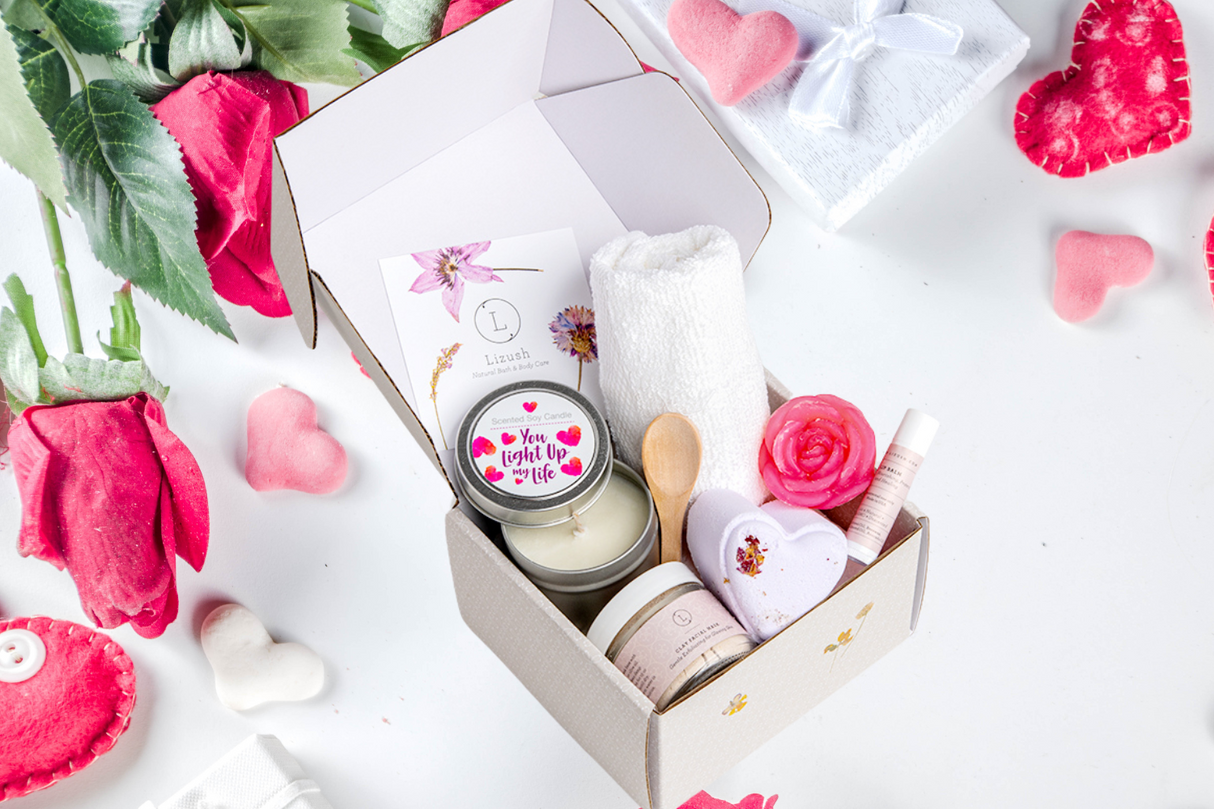 Cute LOVE Special Gift Box, Natural Skincare Gift Box, Mother's Day Gift, BFF, Sister