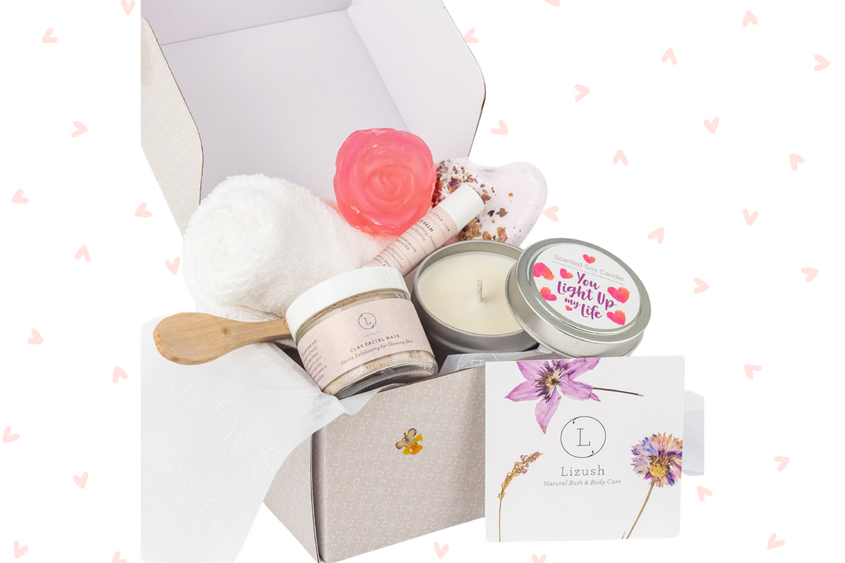 Cute LOVE Special Gift Box, Natural Skincare Gift Box, Mother's Day Gift, BFF, Sister