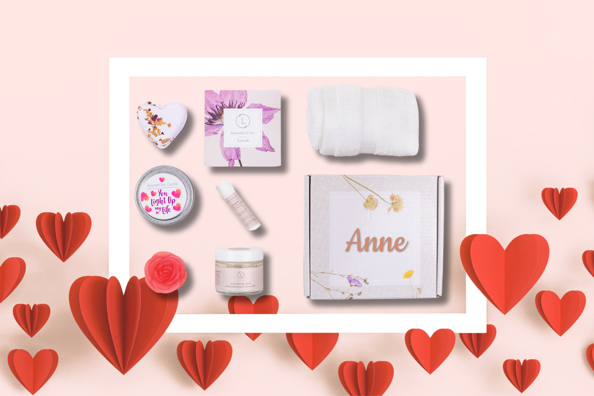 Cute LOVE Special Gift Box, Natural Skincare Gift Box, Mother's Day Gift, BFF, Sister