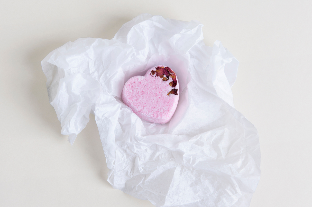 Heart Shaped Shower Steamers Gift Box, Set of 4 Shower Steamers Package