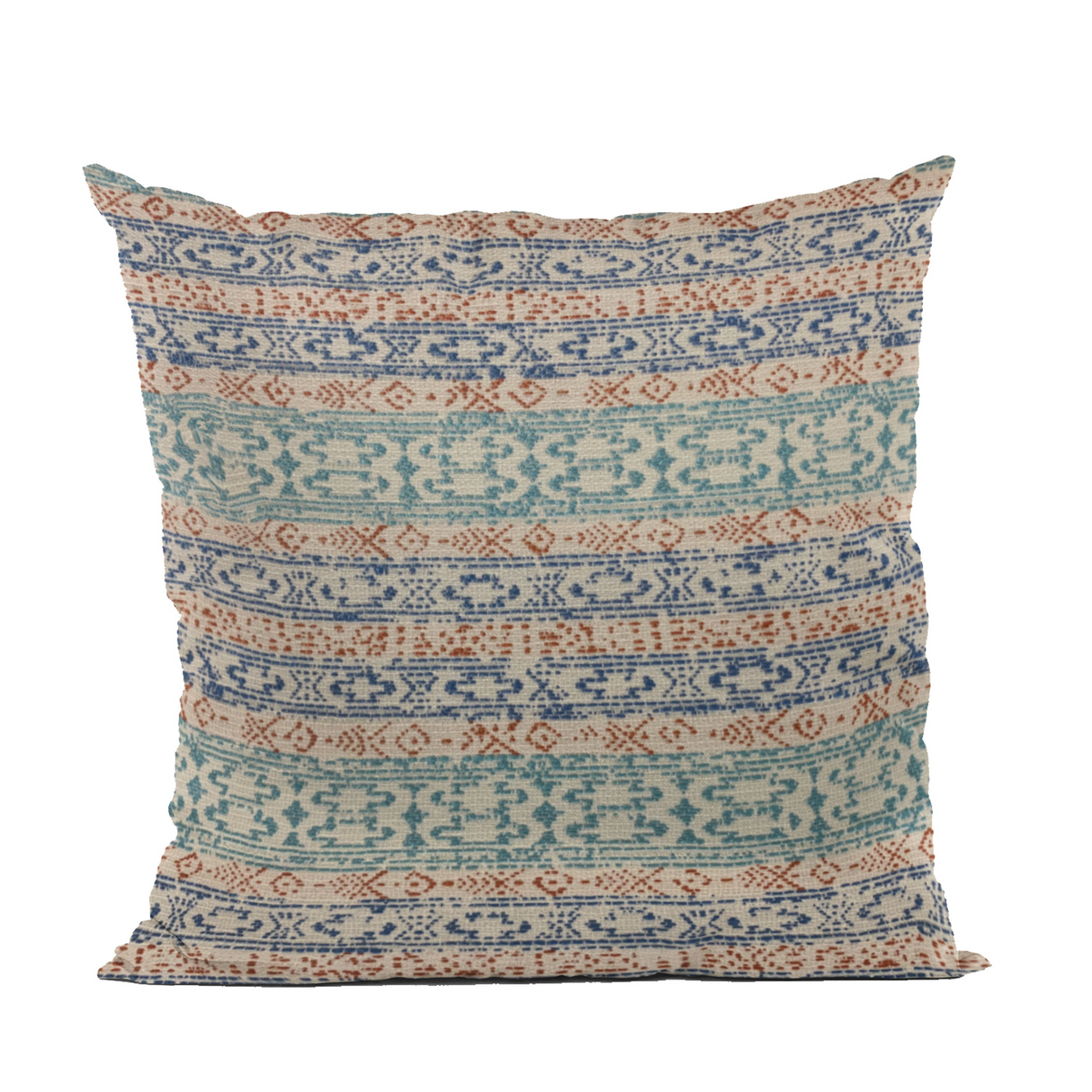 Plutus Blue Lined Stripe Luxury Throw Pillow