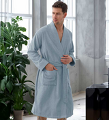 Men's Organic Turkish Cotton Terry Kimono Robe | Terry Cloth Bathrobe