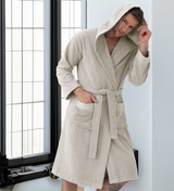 Men's Luxury Turkish Cotton Terry Cloth Robe with Hood