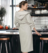 Women's Hooded Turkish Cotton Terry Cloth Robe