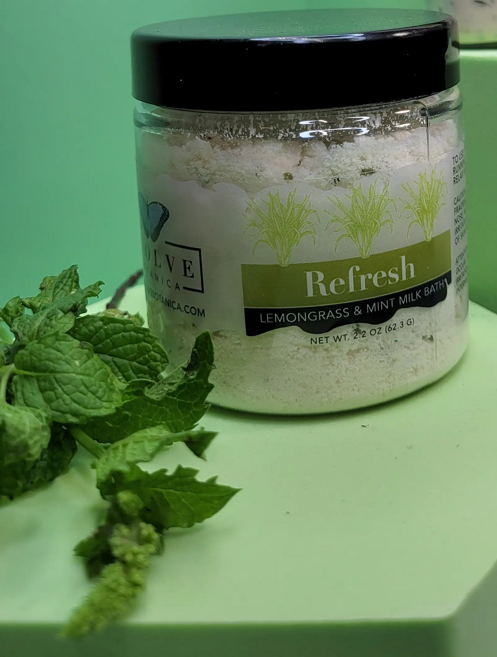 Milk Bath - Refresh (Lemongrass & Mint) Mini