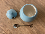 Sugar Bowl Ice Blue Glaze