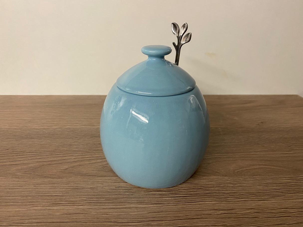 Sugar Bowl Ice Blue Glaze