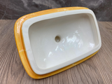 Butter Dish with Lid - Sunrise Glaze