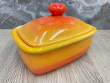 Butter Dish with Lid - Sunrise Glaze