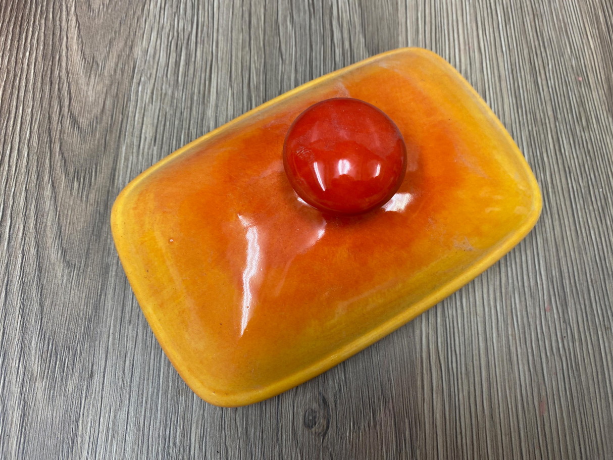 Butter Dish with Lid - Sunrise Glaze