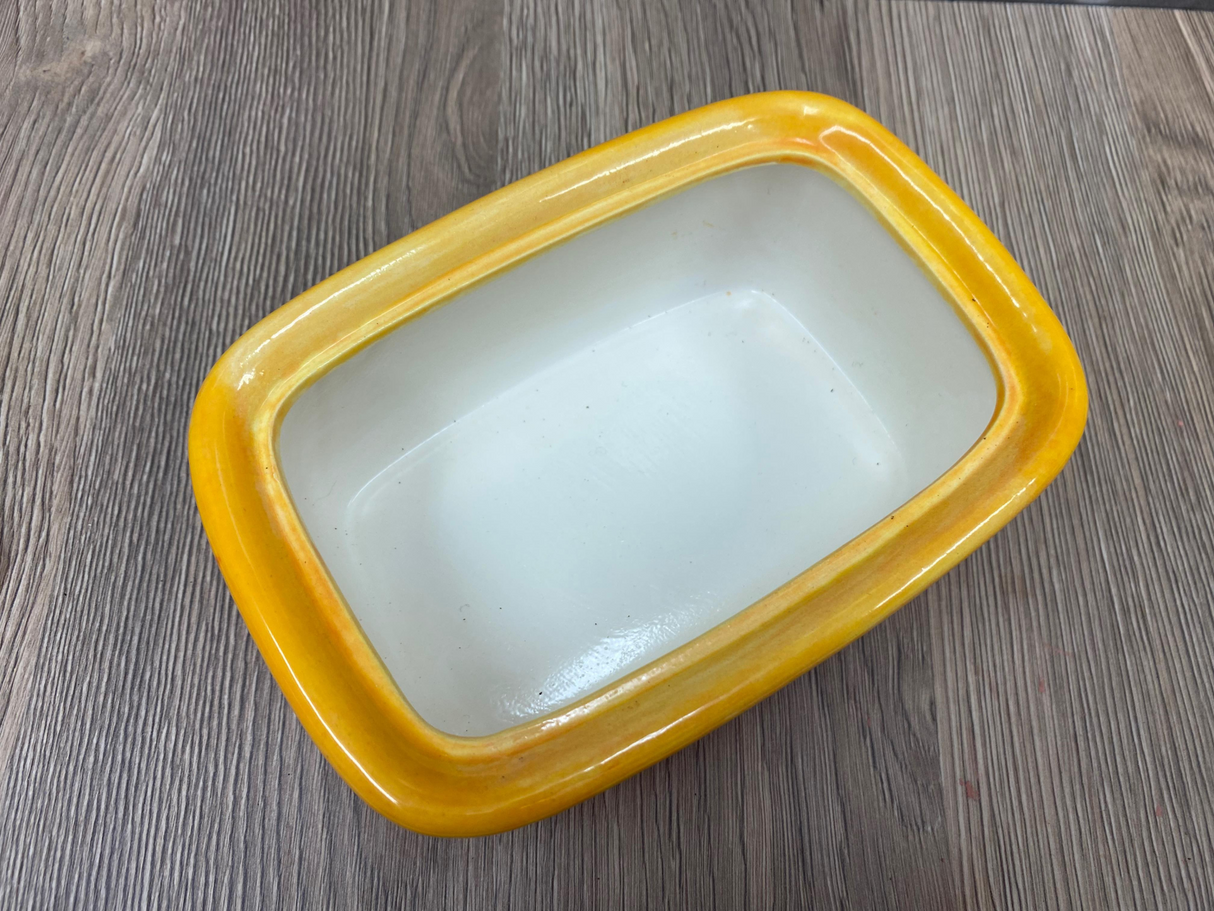 Butter Dish with Lid - Sunrise Glaze