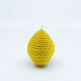 Natural bee wax handmade egg shape candle H9