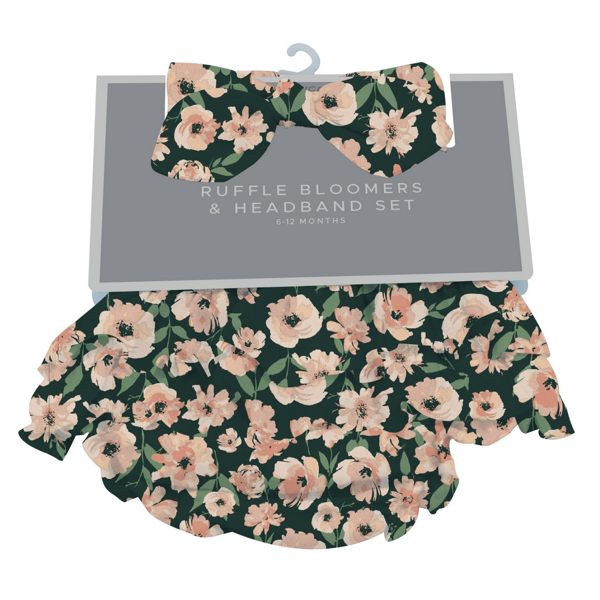 Canyon Sunset Flowers Ruffle Bloomers and Headband Set