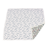 Blue Shadow Whales and Marina Sailboats Bamboo Newcastle Blanket