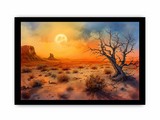 Desert Sun Art Framed Print