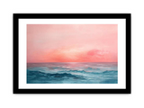 Pink Sunrise Sea- Framed Print