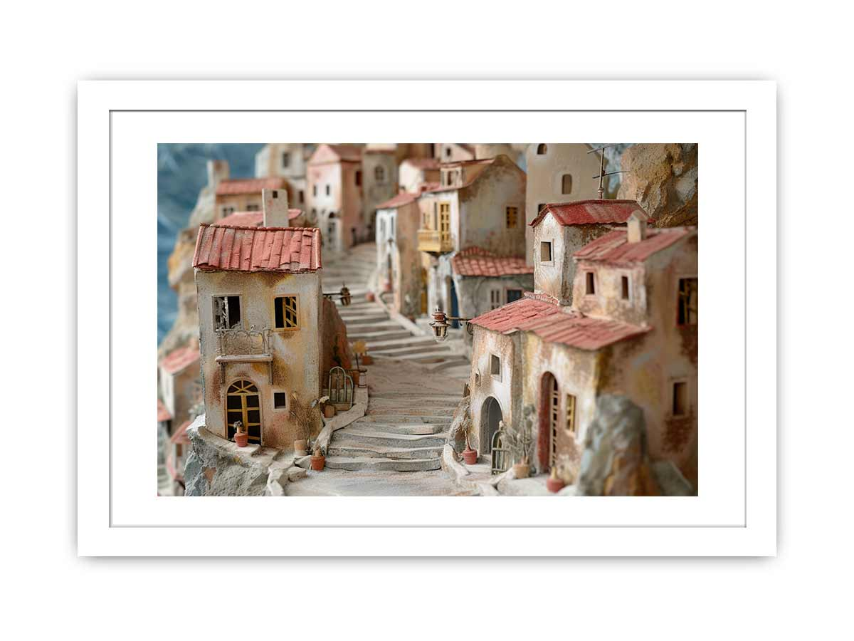 The Greek Village Framed Print