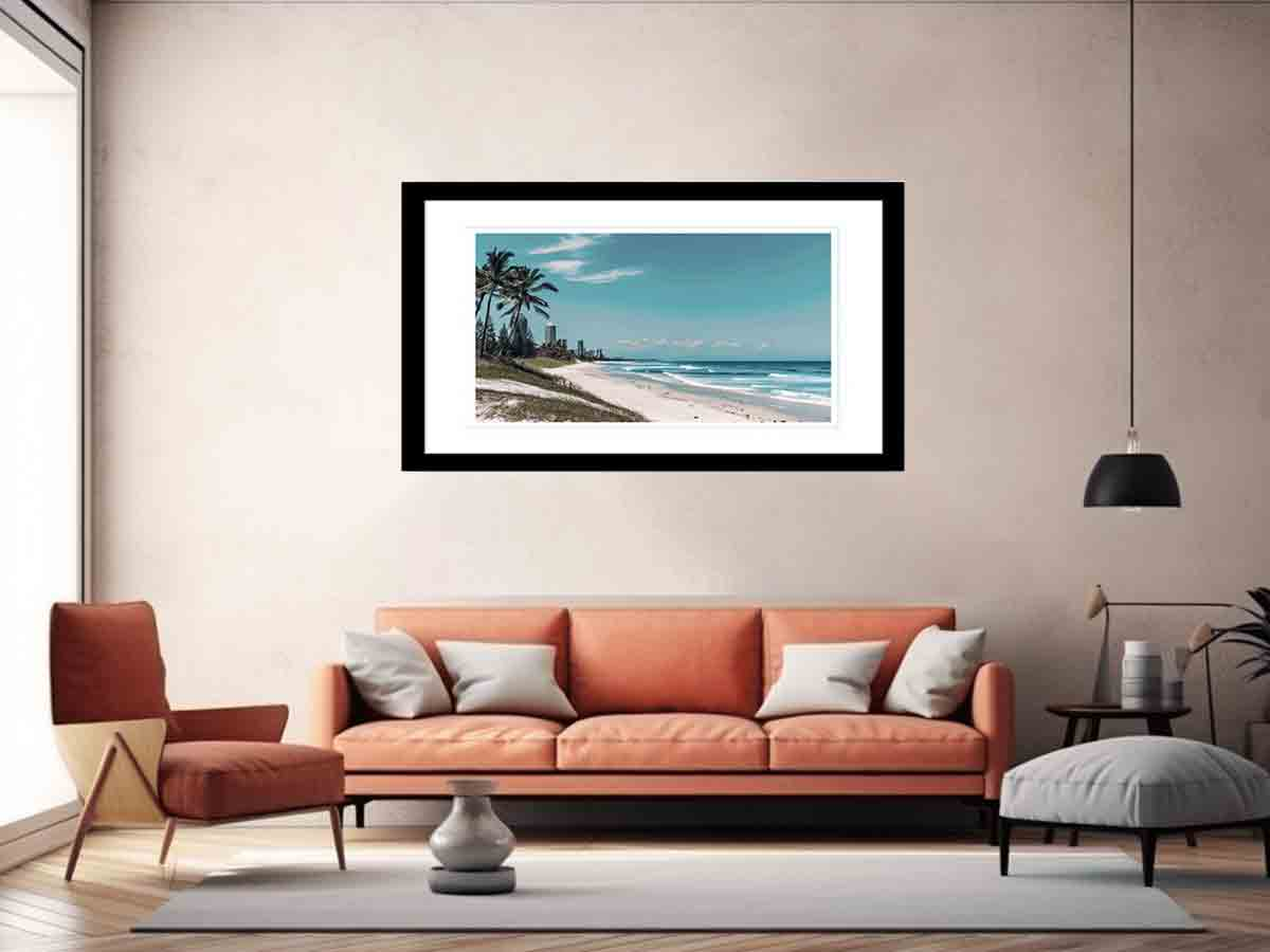 Beach Framed Print  Print