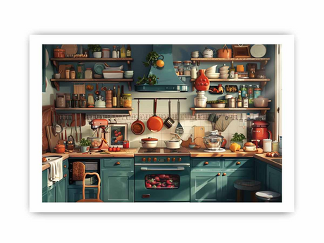 Kitchen Framed Framed Print