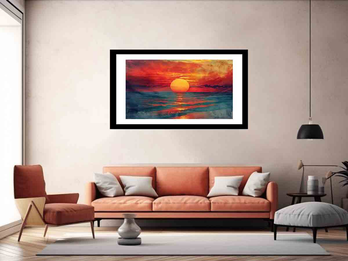 Sunset Framed Print