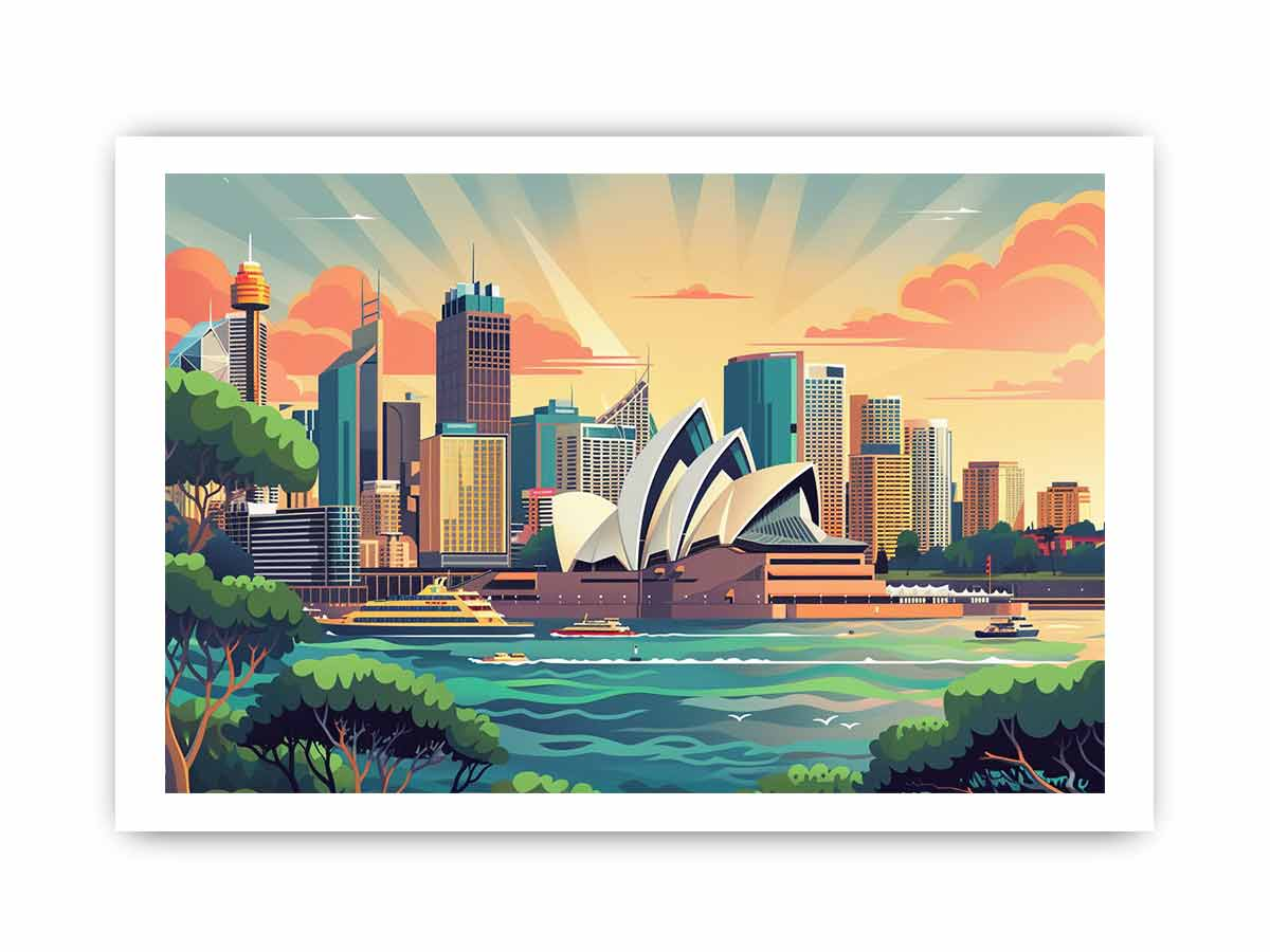 Sydney Framed  Print