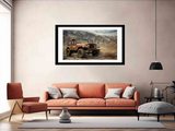 Vinatge Jeep Framed Print