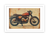 Vintage Motorcyle Framed Print