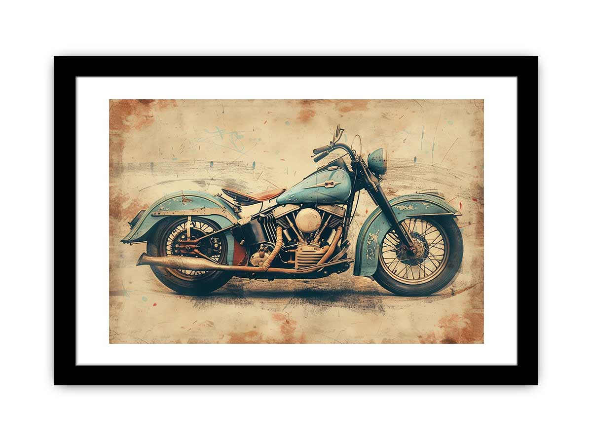 Vintage Motorcyle Print