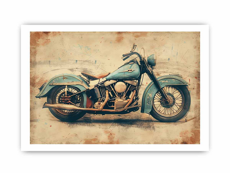 Vintage Motorcyle Print