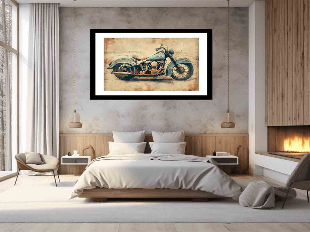 Vintage Motorcyle Print