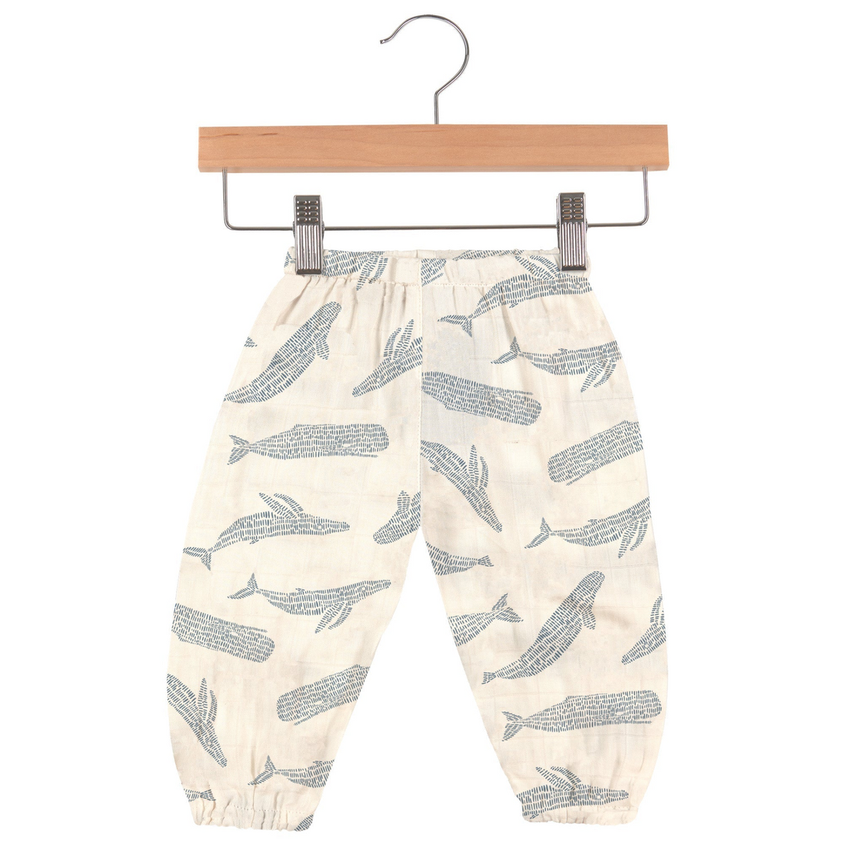 Blue Shadow Whales Bamboo Newcastle Mini Pants