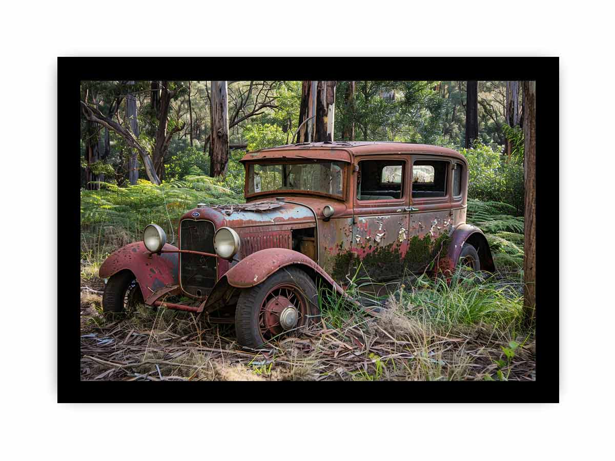 Vinatge Car  Framed Print