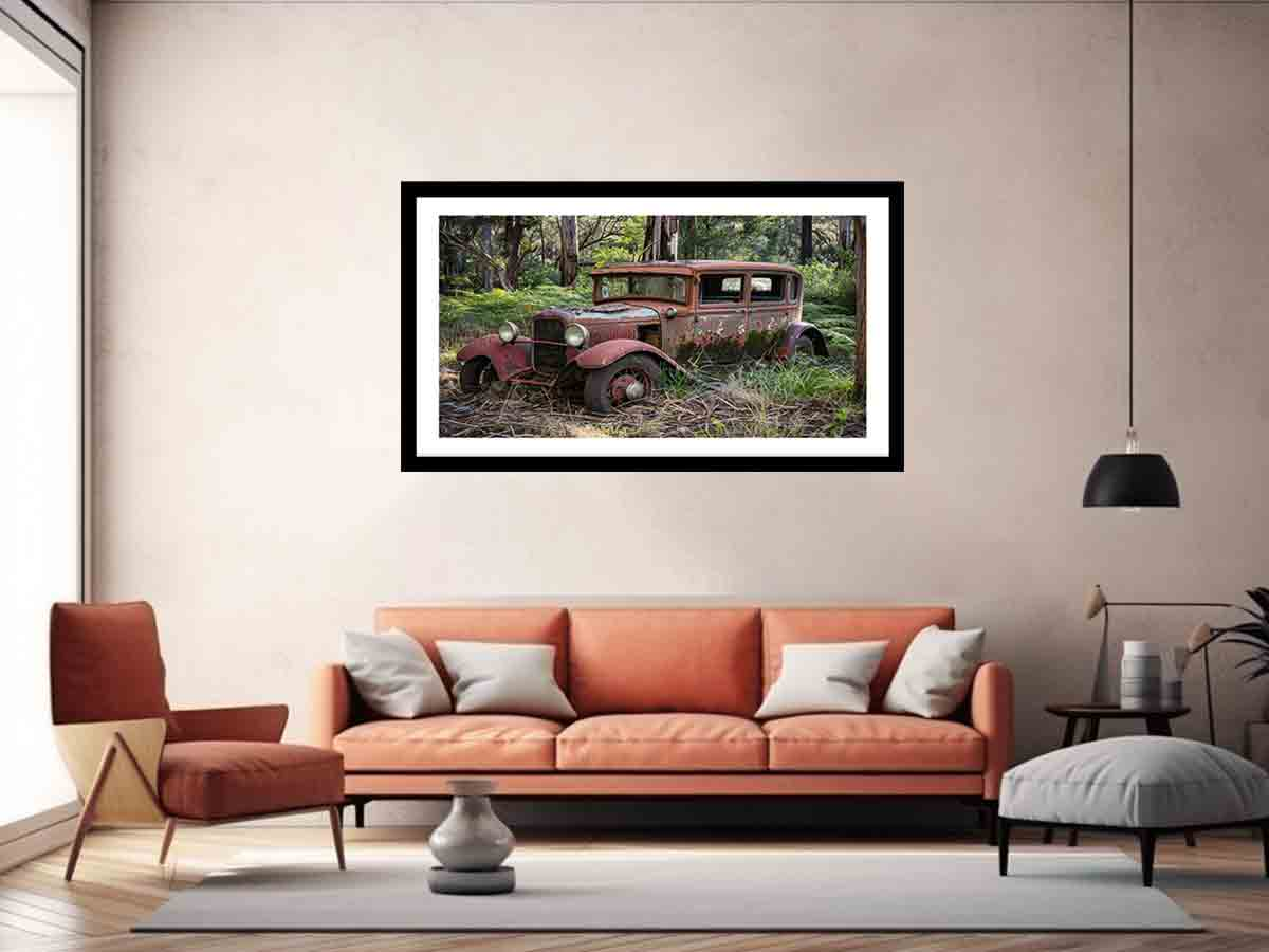 Vinatge Car  Framed Print