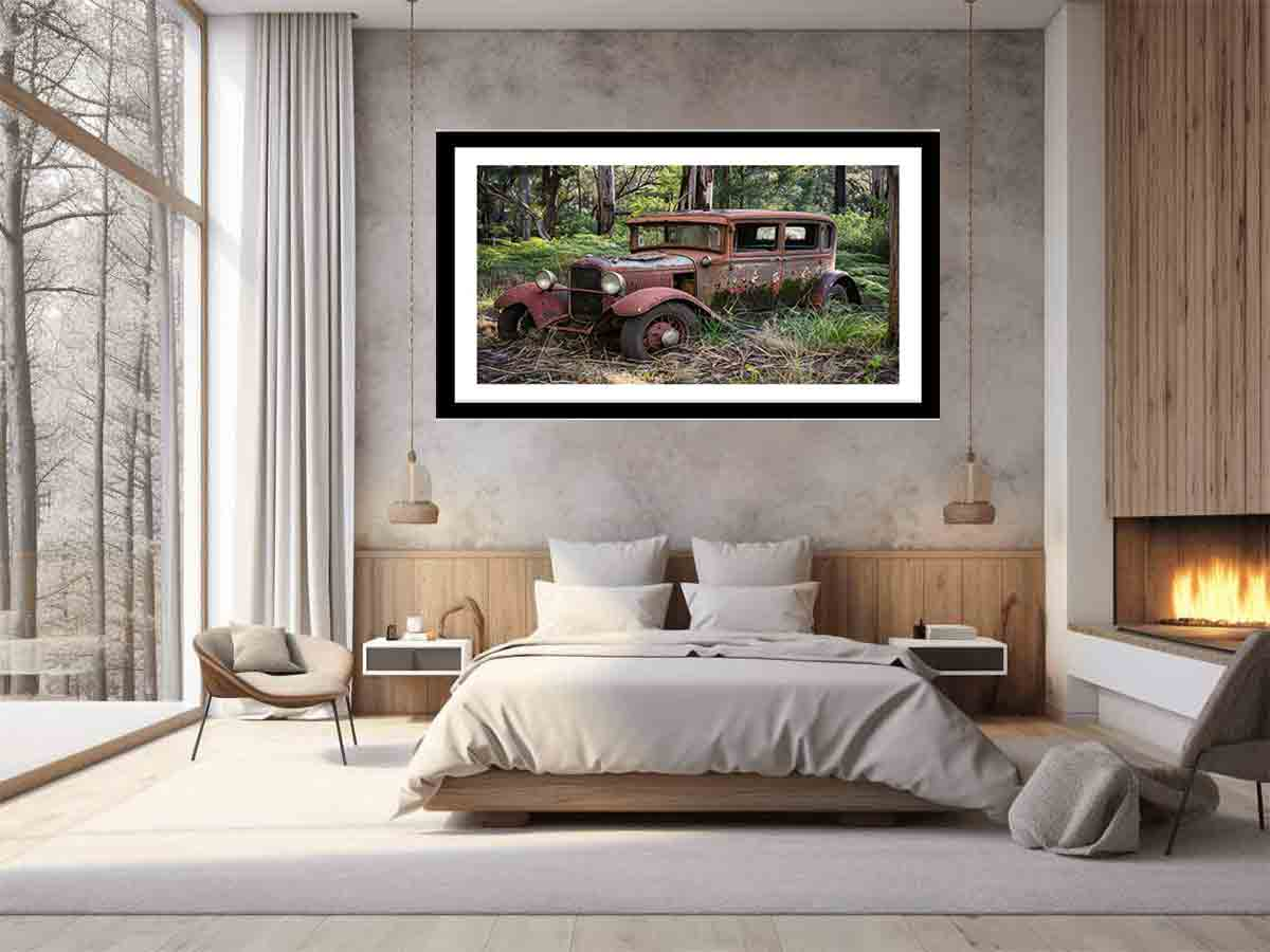 Vinatge Car  Framed Print